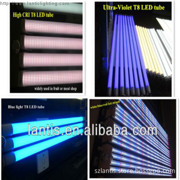 T8 food led tube different color